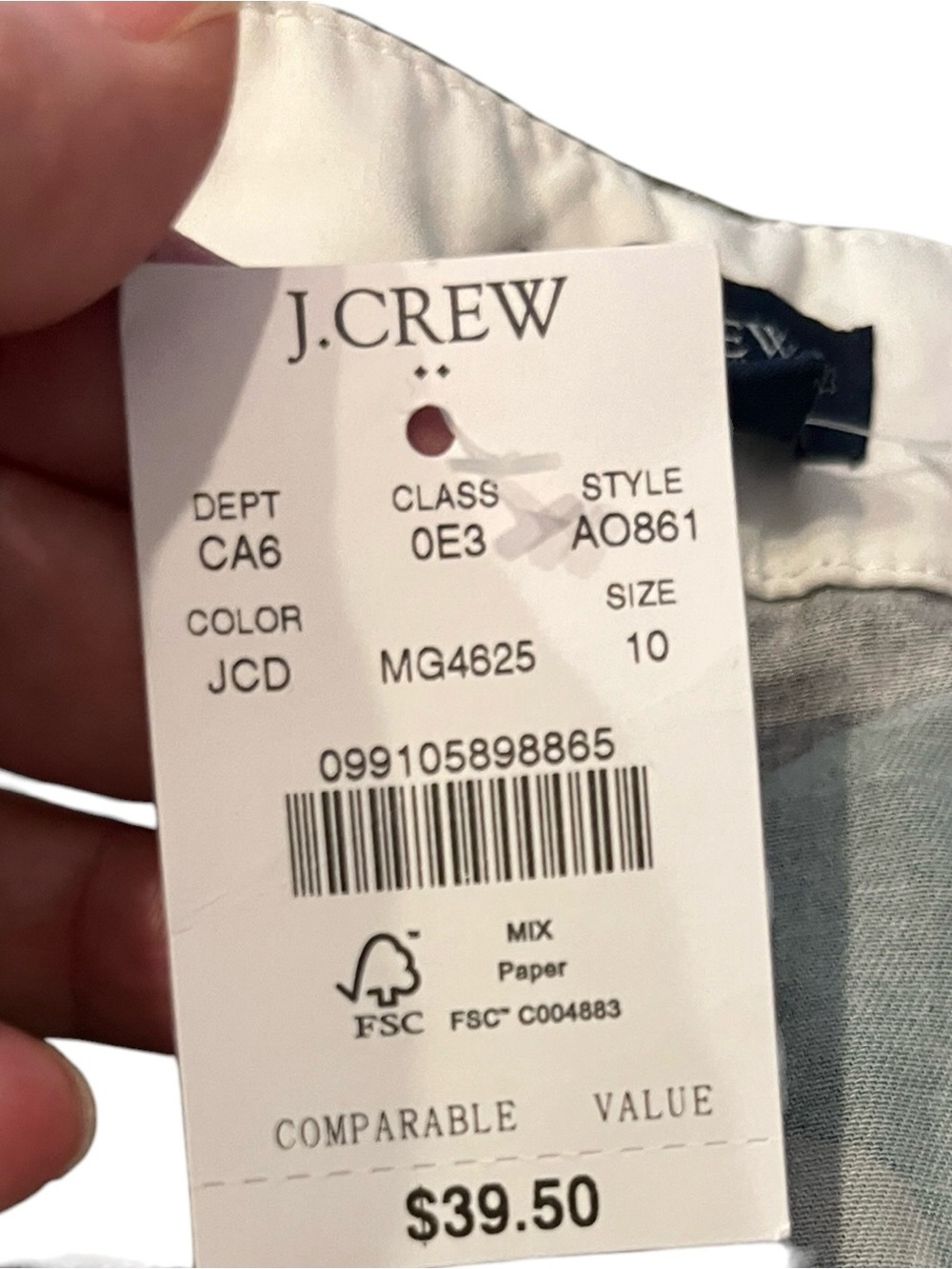 NWT J. Crew Camouflage Print Women's Utility Shorts - Green Camo Sz 10 - Picture 5 of 6